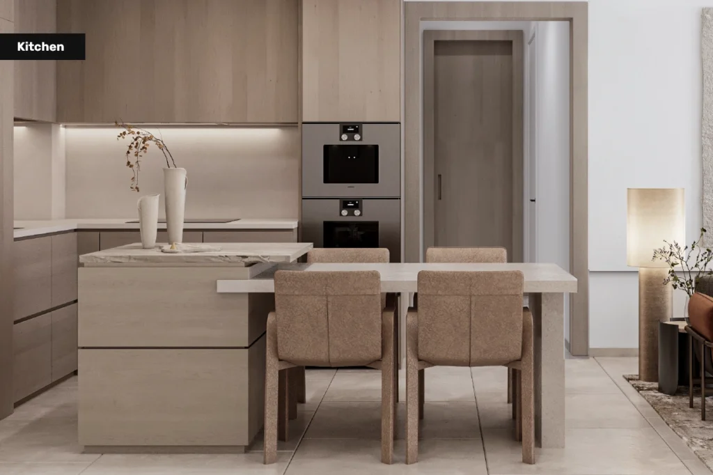 Aveline residence at JVC palm Jumeriah study room
