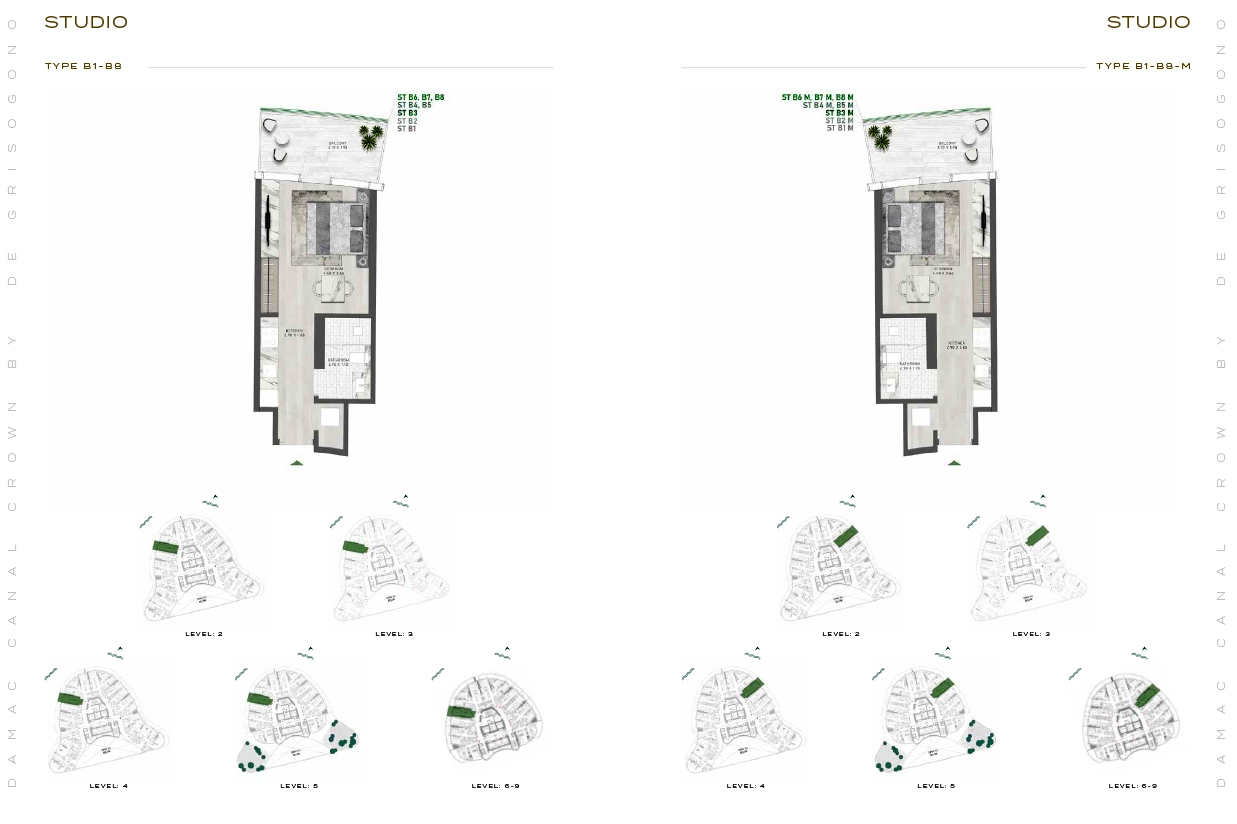 Canal Crown by damac Floor Plan 2