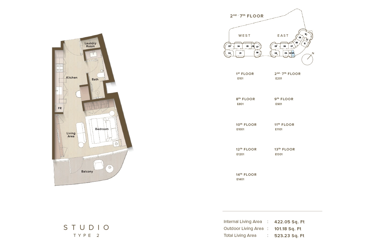 Ellington Views 2 Dubai Floor Plan 3
