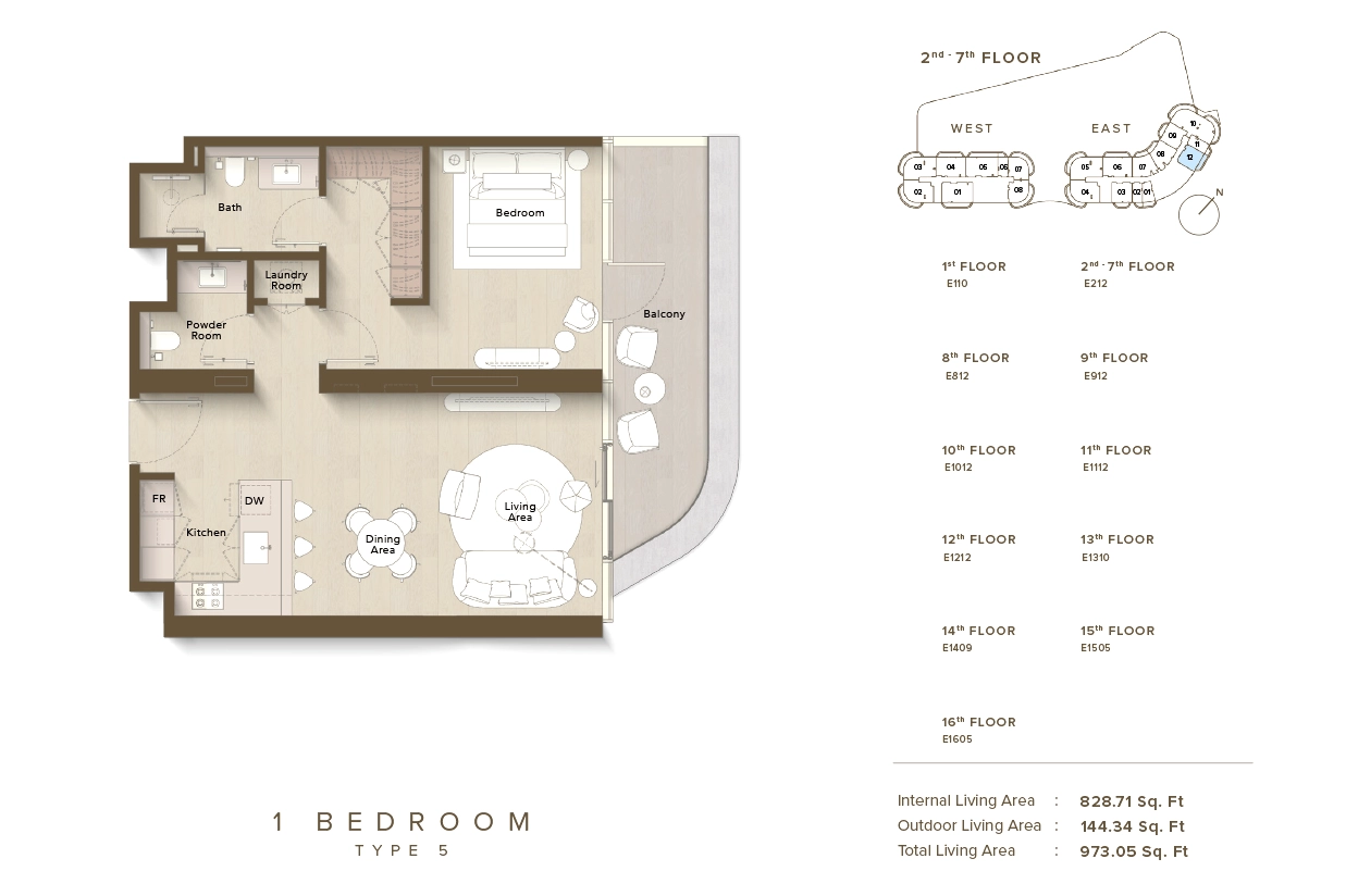 Ellington Views 2 Dubai Floor Plan 6