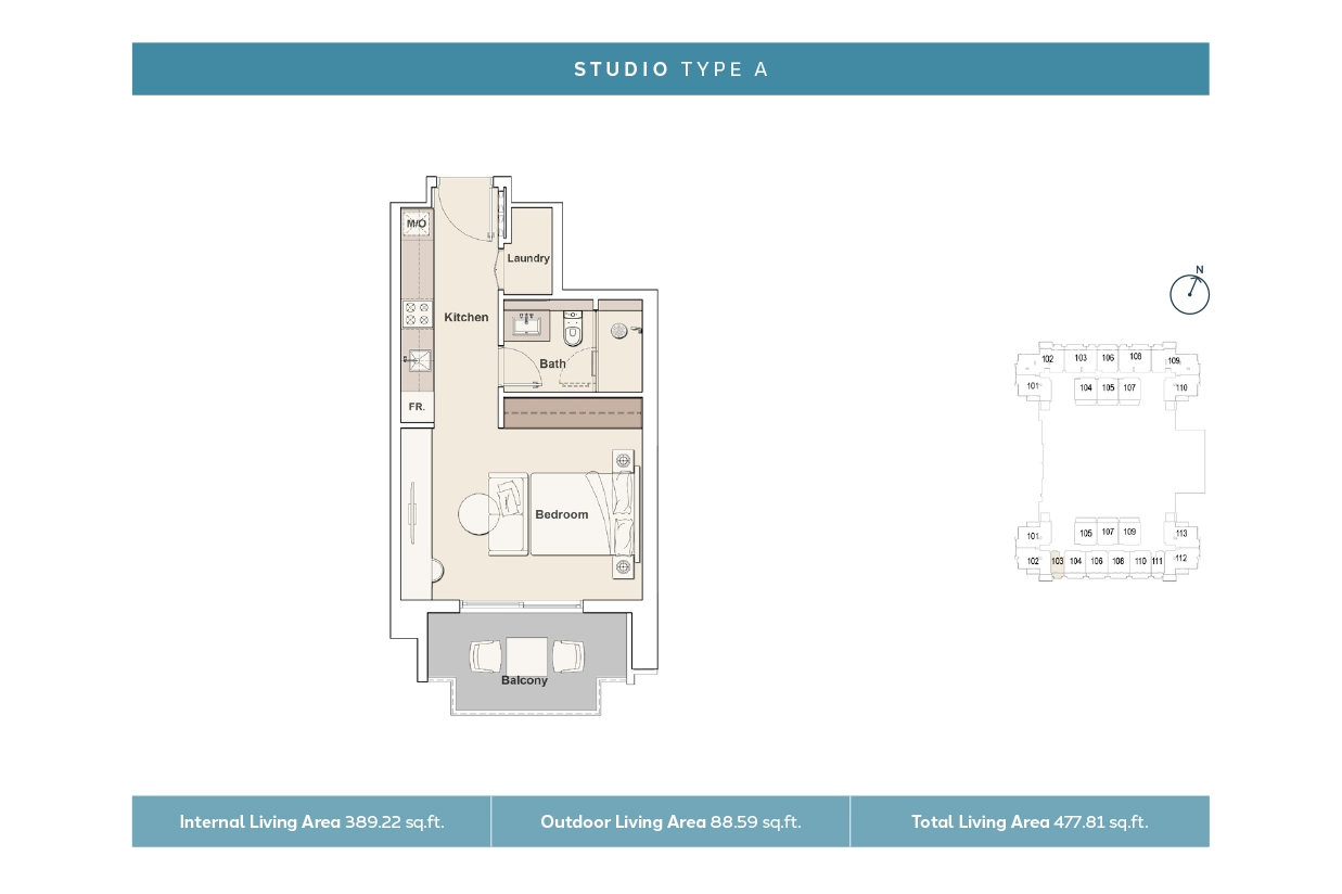 Kensington Waters (KW) Floor Plan 1