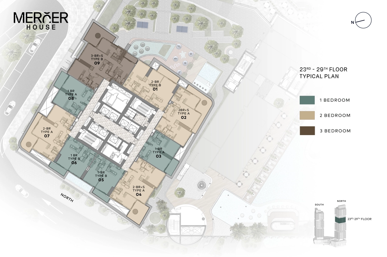 Mercer House Tower Floor Plan 2