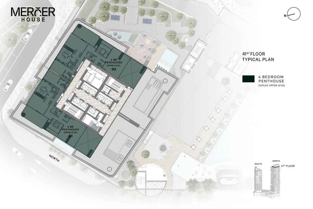Mercer House Tower Floor Plan 4