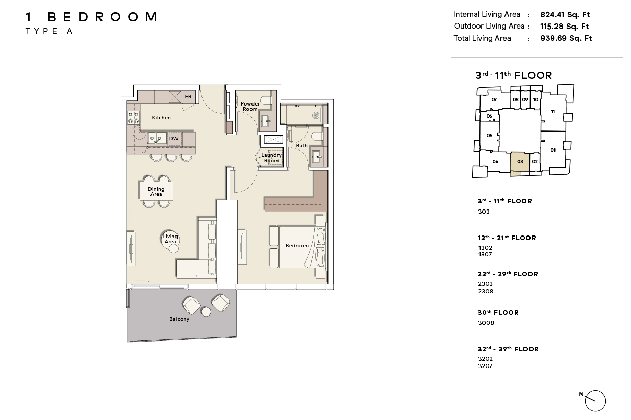 Mercer House Tower Floor Plan 6