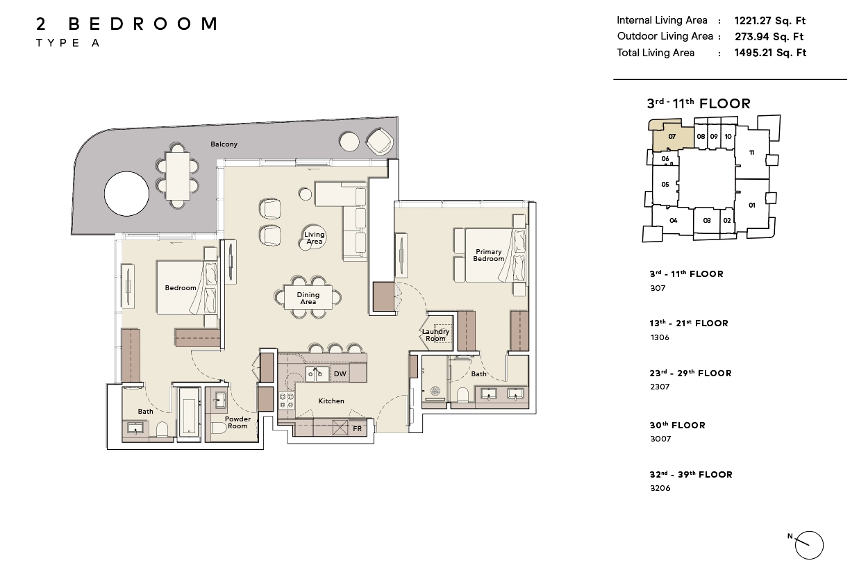 Mercer House Tower Floor Plan 7