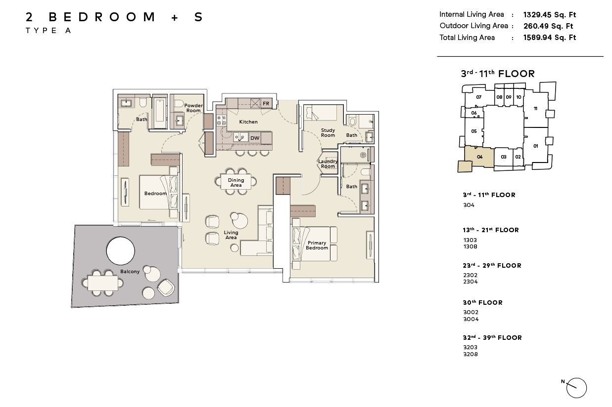 Mercer House Tower Floor Plan 8