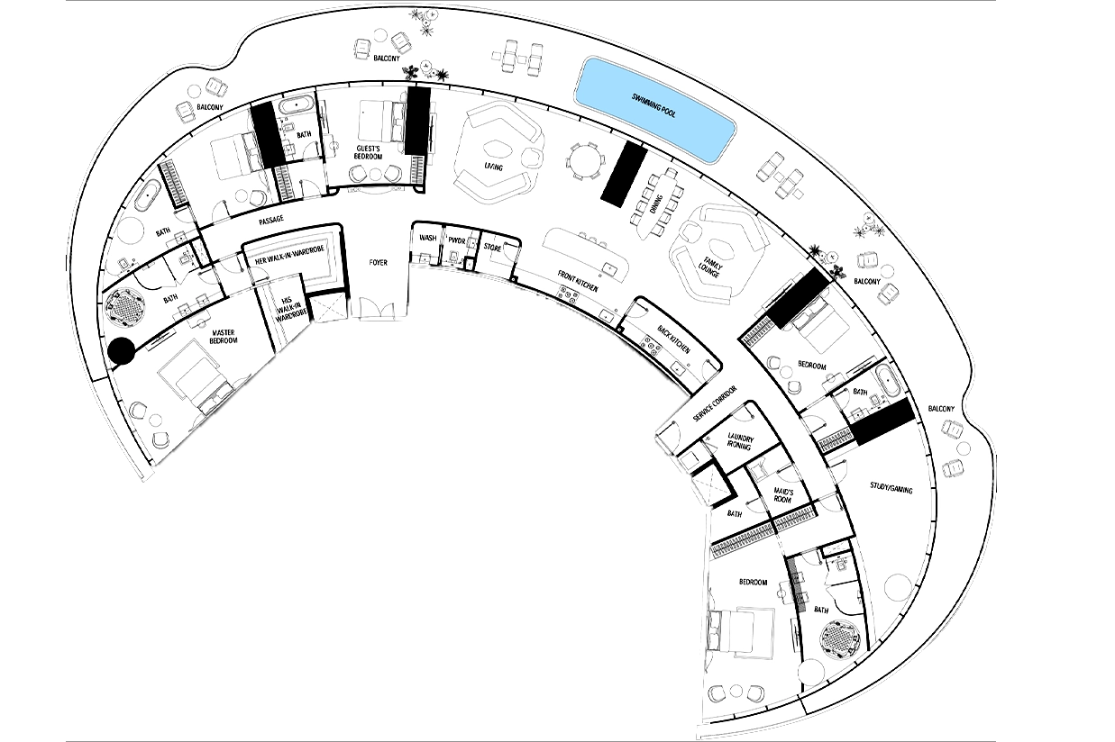 Binghatti Mercedes Benz floor plan1