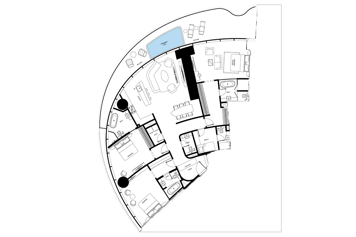 Binghatti Mercedes Benz floor plan2