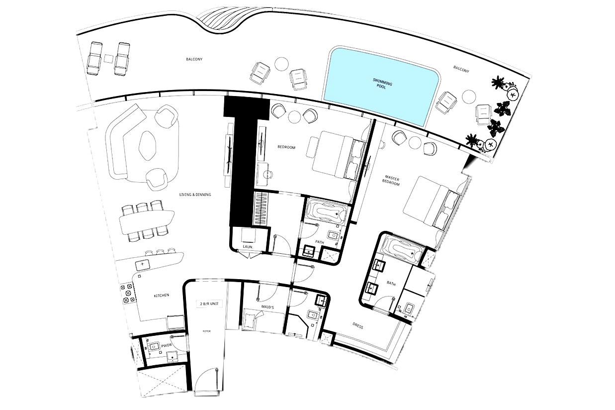 Binghatti Mercedes Benz floor plan 5