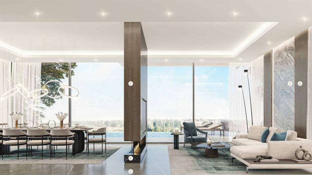utopia villas at damac hills- living room