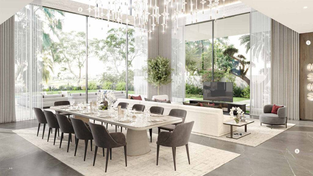 utopia villas at damac hills- dinning hall