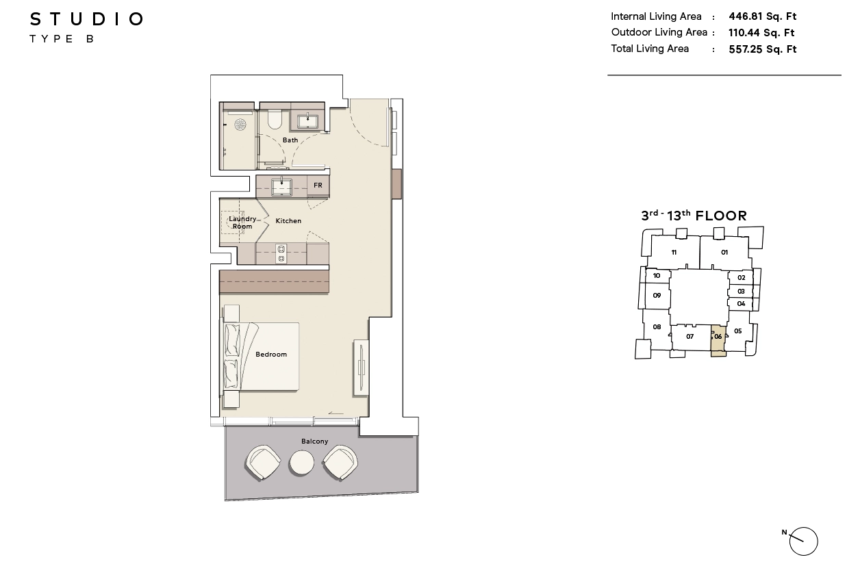 Mercer House South Tower Floor Plan 6