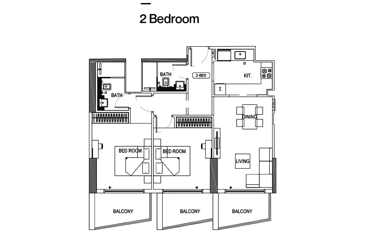 Binghatti Crest Floor Plan 2